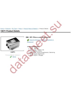 15ET1 datasheet  